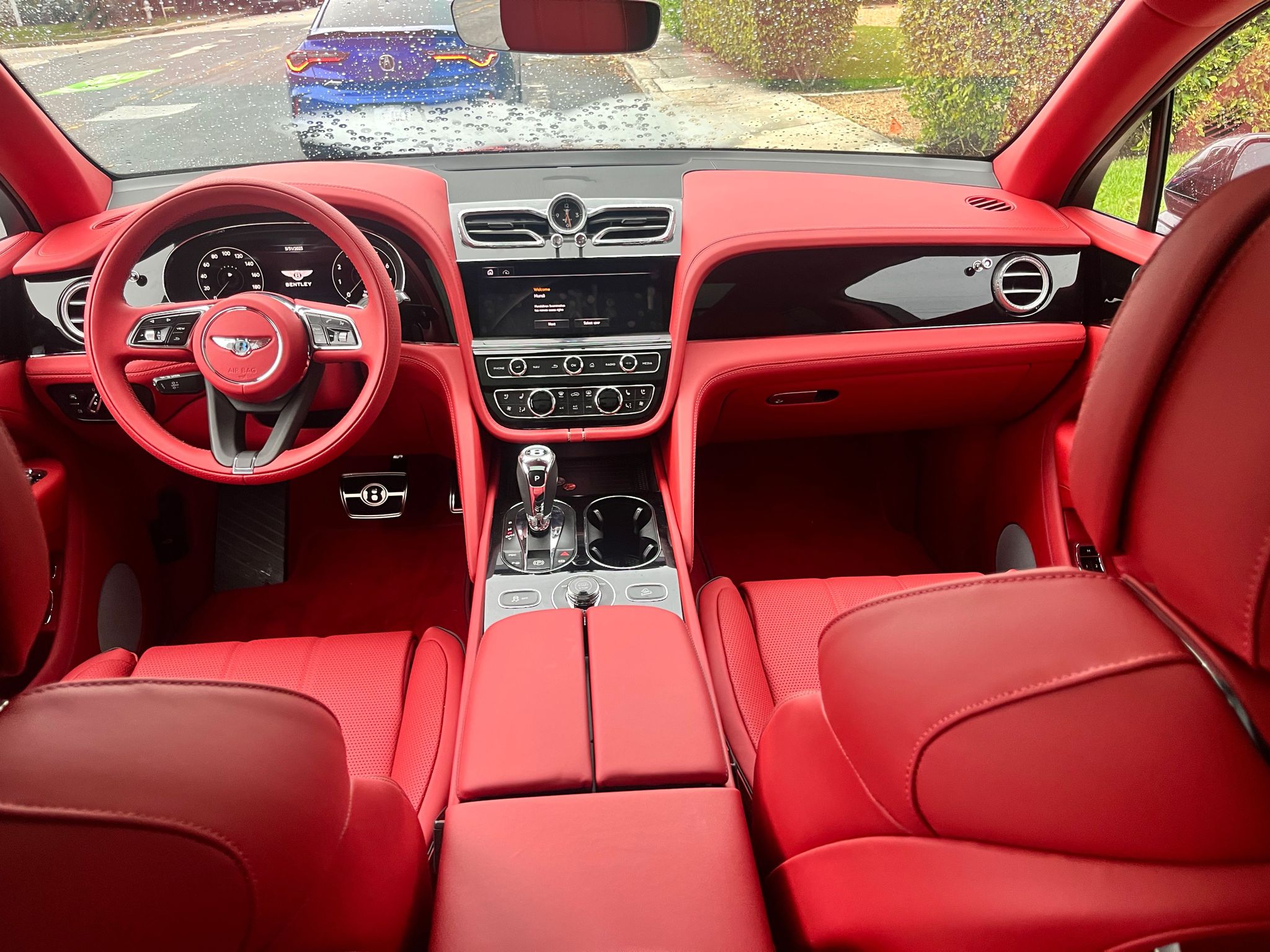 luxury Bentley cars - inside, red style